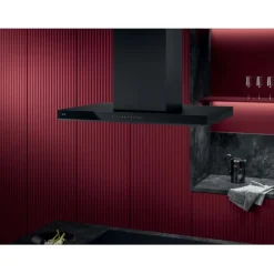 8000 AuroraTech Eilandafzuigkap met Hob2Hood 90 cm Zwart