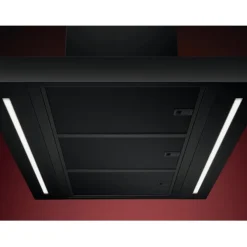 8000 AuroraTech Eilandafzuigkap met Hob2Hood 90 cm Zwart