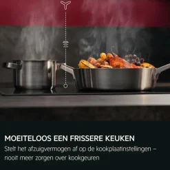 8000 AuroraTech - Schouwafzuigkap met Hob2Hood 90 cm Mat zwart