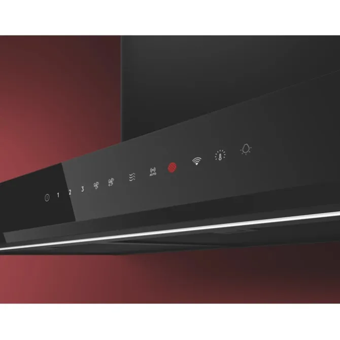 8000 AuroraTech - Schouwafzuigkap met Hob2Hood 90 cm Zwart