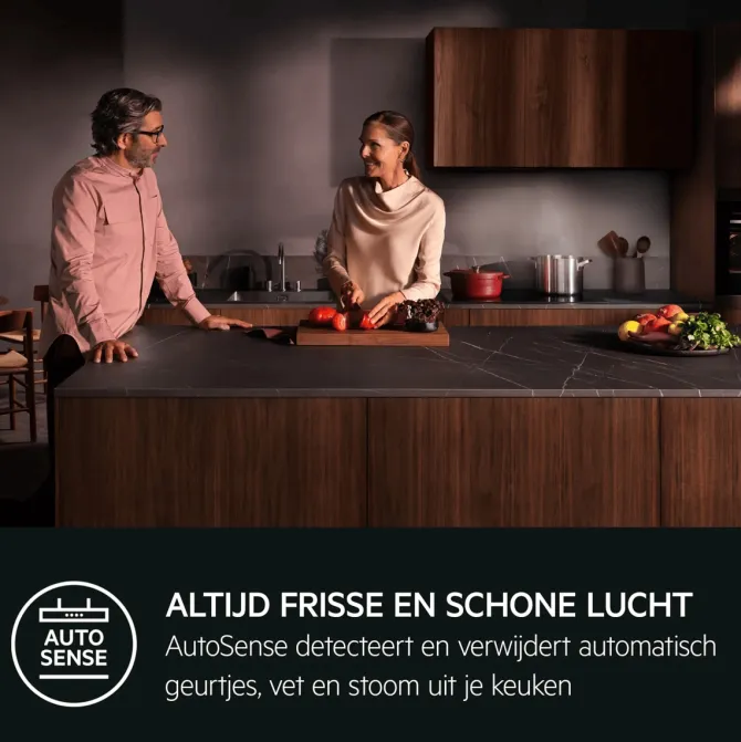 9000 AutoSense - Schouwafzuigkap met Hob2Hood 90 cm Zwart