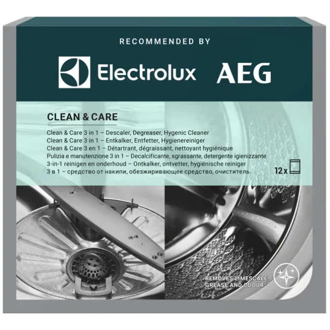 Clean&Care - 3-in-1 onderhoud wasmachine en vaatwasser (12 zakjes)