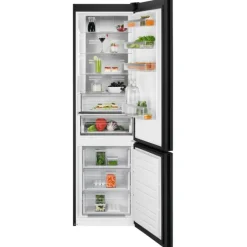 8000 Cooling 360° - Koel/vrieskast vrijstaand 201 cm zwart mat glas