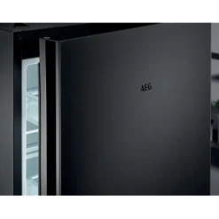 8000 Cooling 360° - Koel/vrieskast vrijstaand 201 cm zwart mat glas