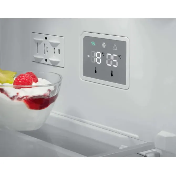 8000 Cooling 360° - Koel/vrieskast vrijstaand 201 cm zwart mat glas