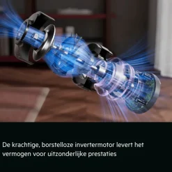 5000 Cordless cleaner Steelstofzuiger tot 60 min gebruiksduur