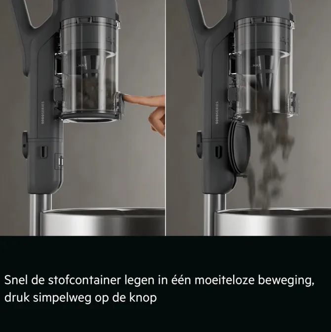 5000 Cordless cleaner Steelstofzuiger tot 60 min gebruiksduur