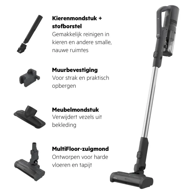 5000 Cordless cleaner Steelstofzuiger tot 60 min gebruiksduur