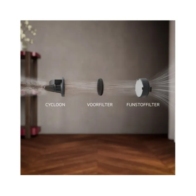 5000 Cordless cleaner Steelstofzuiger tot 60 min gebruiksduur