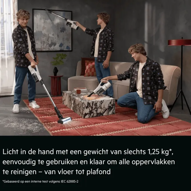 5000 Cordless cleaner Steelstofzuiger tot 60 min gebruiksduur