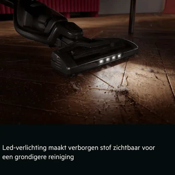 Ergorapido Plus Steelstofzuiger tot 60 min gebruiksduur