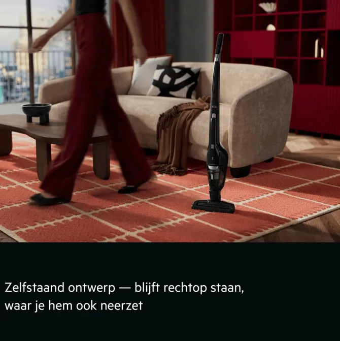 Ergorapido Plus Steelstofzuiger tot 60 min gebruiksduur