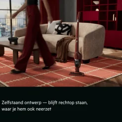 Ergorapido Plus Steelstofzuiger tot 60 min gebruiksduur