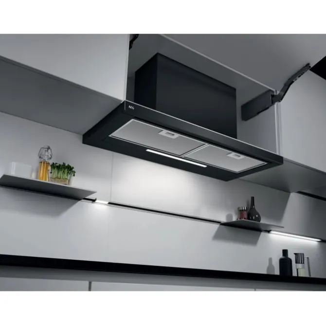 5000 Extractor Vlakscherm afzuigkap 90 cm Zwart