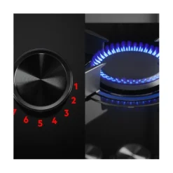 8000 Flamelight - gaskookplaat, 75 cm