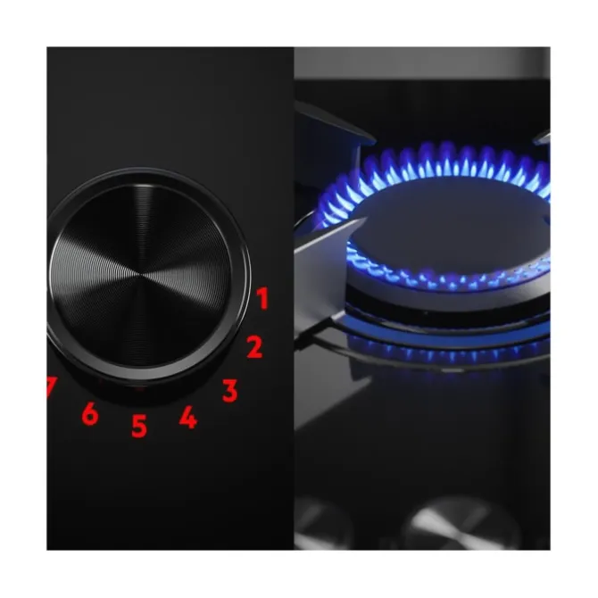 8000 Flamelight - gaskookplaat, 75 cm