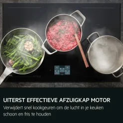 6000 Hob2Hood - Geïntegreerde afzuigkap met Hob2Hood 90 cm Roestvrij staal