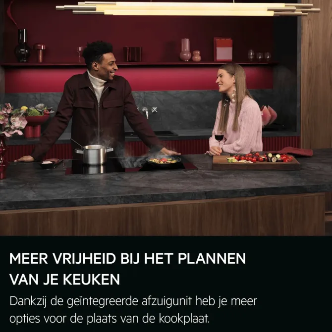 Kookplaat met afzuiging 80 cm