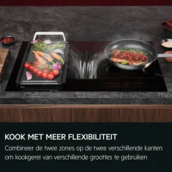 Kookplaat met afzuiging - 7000 ComboHob SenseFry SaphirMatt®, 80 cm