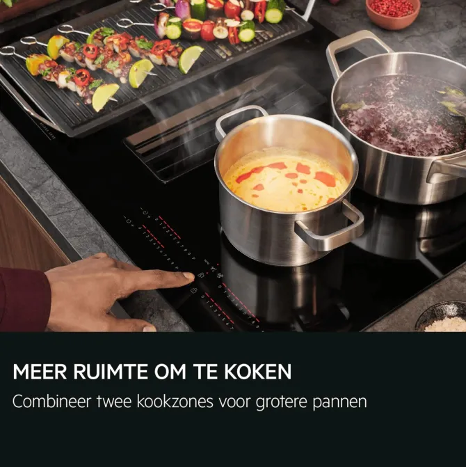 Kookplaat met afzuiging - 6000 ComboHob met brugfunctie 80 cm