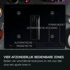 Kookplaat met afzuiging - 6000 ComboHob met brugfunctie 70 cm