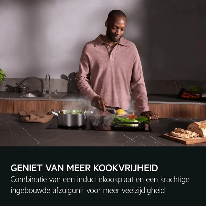 Kookplaat met afzuiging - 6000 ComboHob met brugfunctie 70 cm