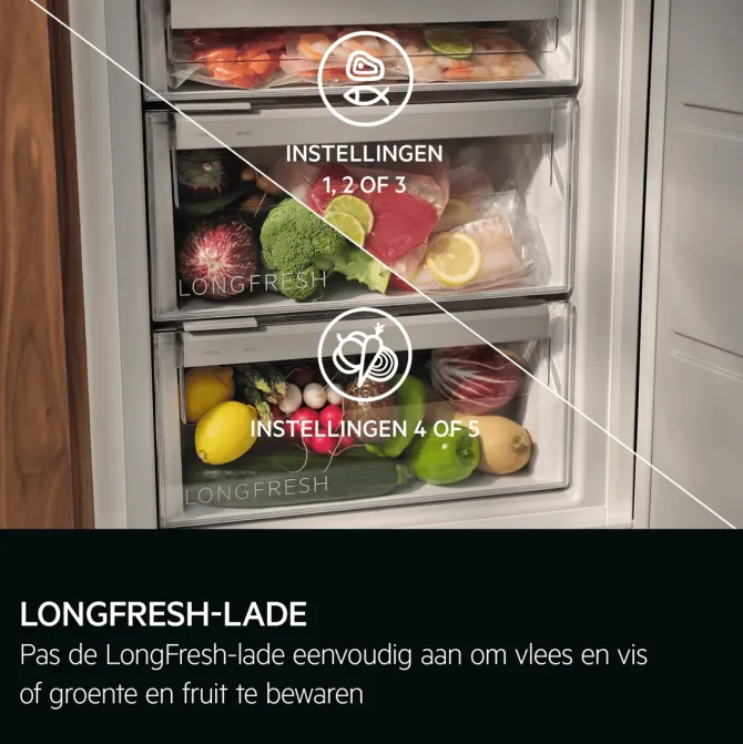 LongFresh Koelkast inbouw 140 cm