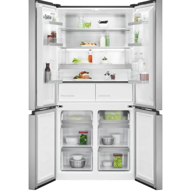 9000 MultiSwitch Koel/vrieskast Vrijstaand 190 cm Grey+Stainless Steel Look