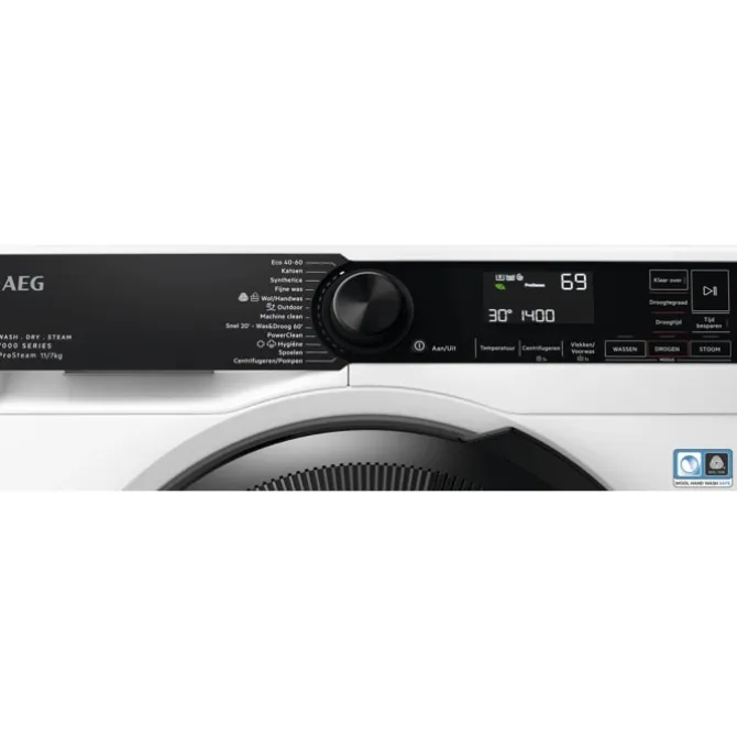 7000 ProSteam® Condensatie Was/droogcombinatie 11 kg