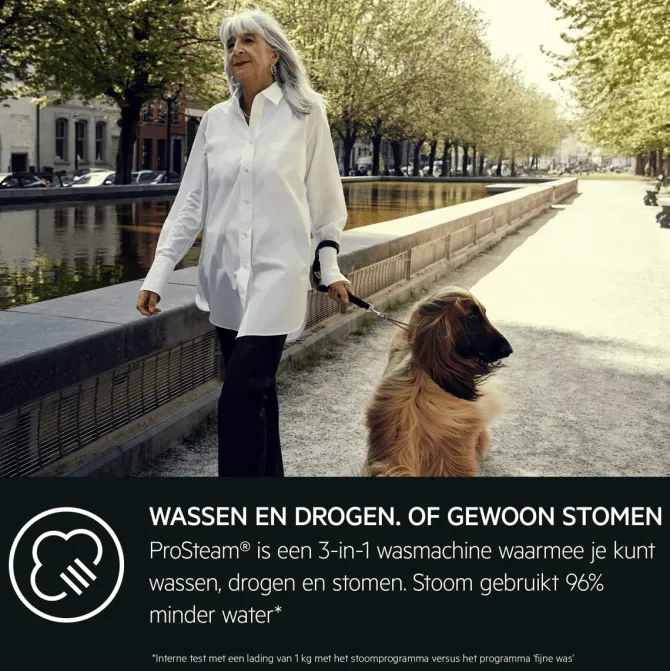7000 ProSteam® - Condensatie Was-droogcombinatie 9 kg