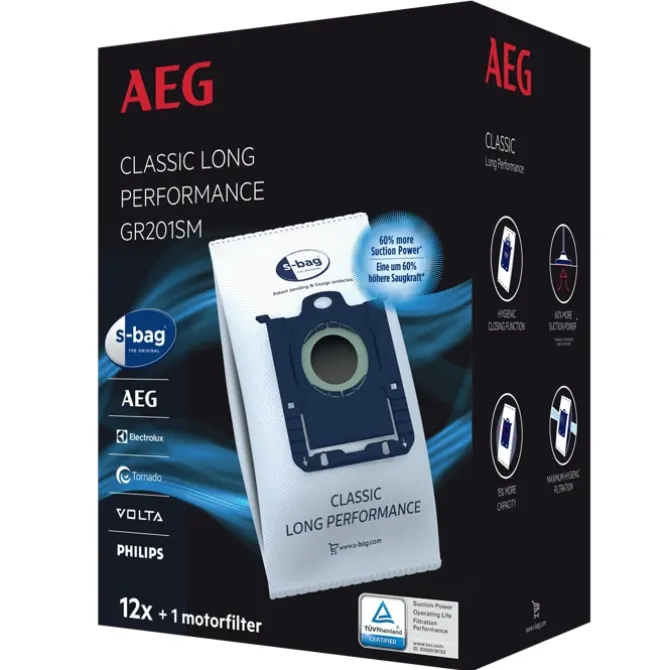 S-bag® Classic Long Performance - 12 stofzuigerzakken