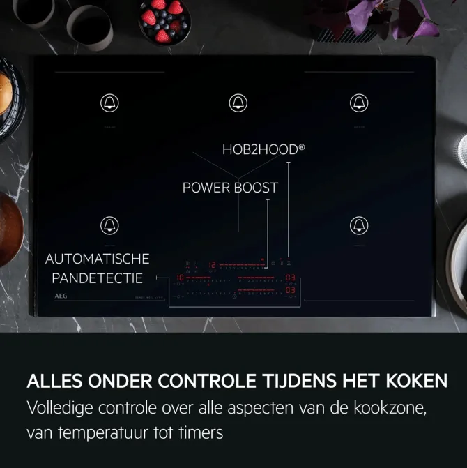 8000 Sense Boil+Fry - inductiekookplaat, 80 cm