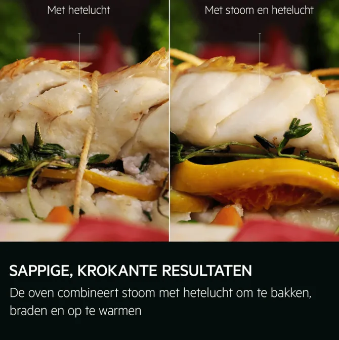 6000 SenseCook met SteamCrisp - Heteluchtoven met stoomondersteuning Pyrolytic-Steam