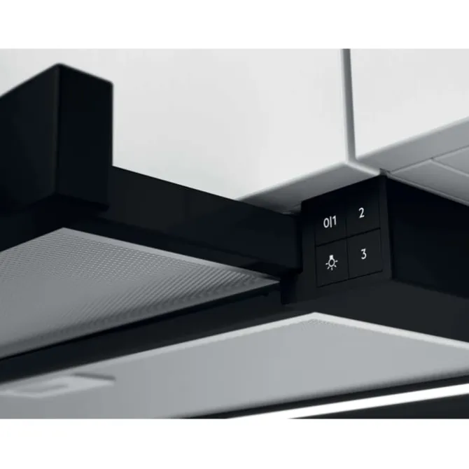 5000 serie - Vlakscherm afzuigkap 90 cm Zwart