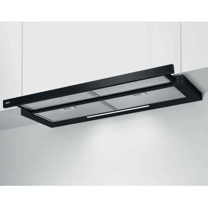 5000 serie - Vlakscherm afzuigkap 90 cm Zwart