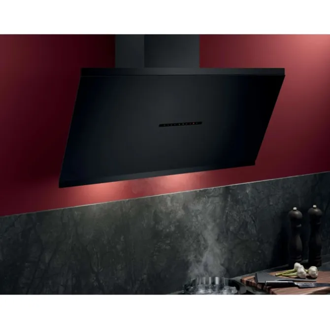 7000 SilenceTech - Schouwafzuigkap 90 cm Mat zwart