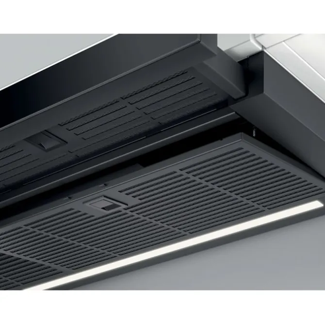 7000 SilenceTech - Vlakscherm afzuigkap 90 cm Zwart