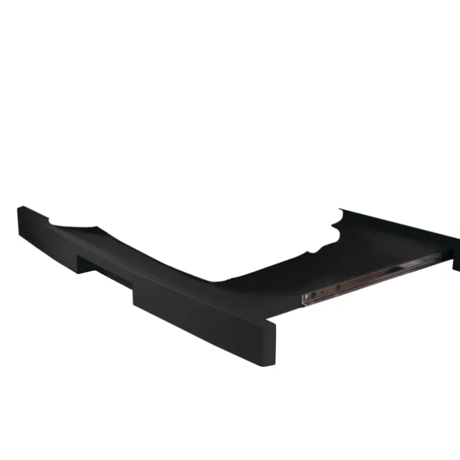 Stacking kit with pull out shelf dark grey