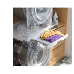Stacking kit with pull out shelf dark grey