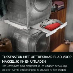 Stapelkit met uittrekbare legplank