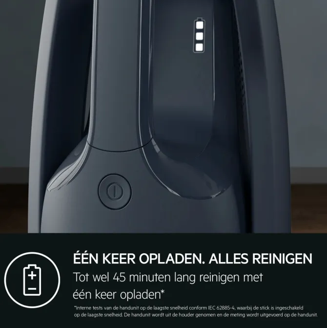 5000 Steelstofzuiger tot 45 min gebruiksduur