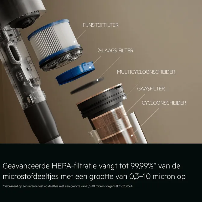 9000 Steelstofzuiger tot 90 min gebruiksduur