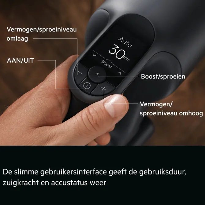9000 Steelstofzuiger tot 90 min gebruiksduur