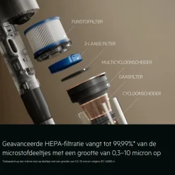 9000 Steelstofzuiger tot 90 min gebruiksduur