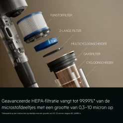 9000 Steelstofzuiger tot 90 min gebruiksduur