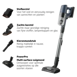 8000 Steelstofzuiger tot 90 min gebruiksduur