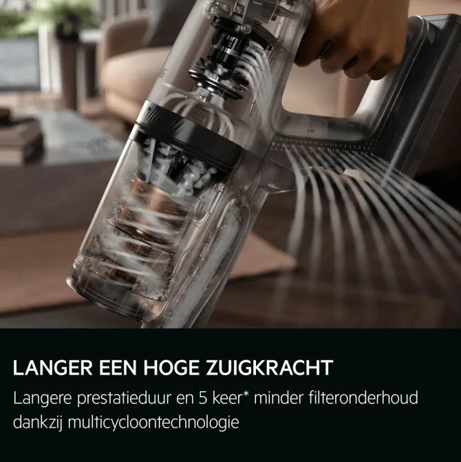 8000 Steelstofzuiger tot 90 min gebruiksduur