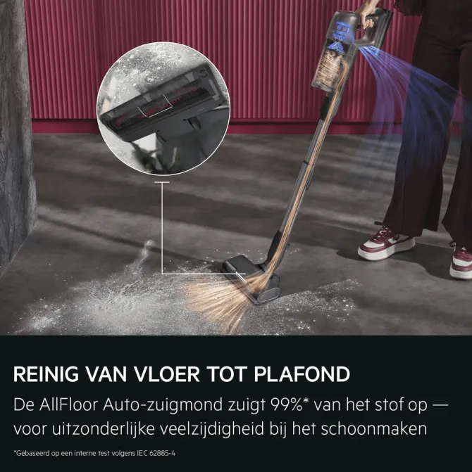 7000 Steelstofzuiger tot 50 min gebruiksduur