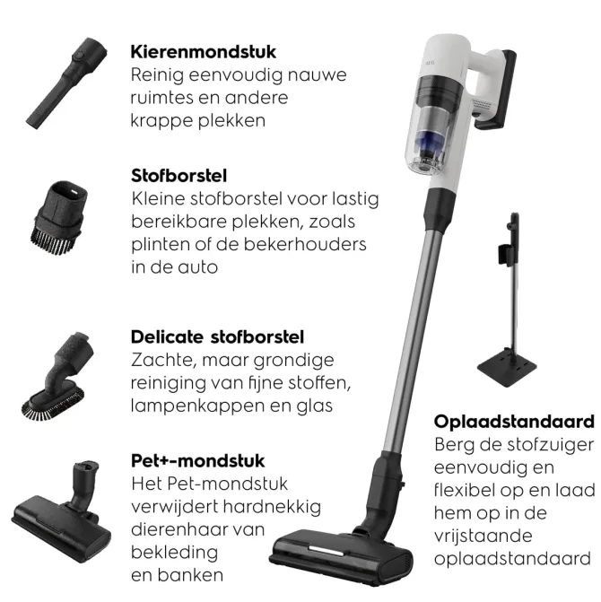 7000 Steelstofzuiger tot 50 min gebruiksduur