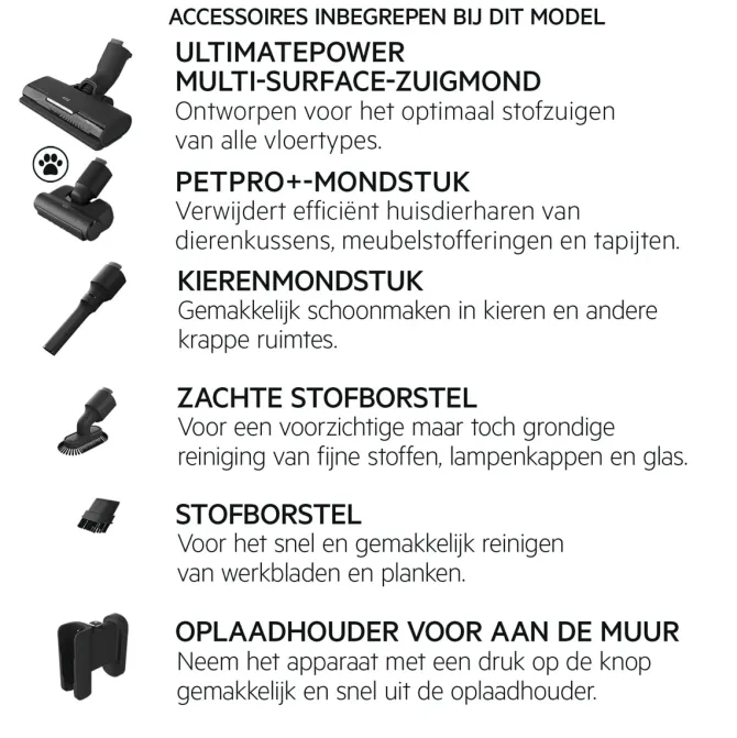 7000 Steelstofzuiger tot 50 min gebruiksduur